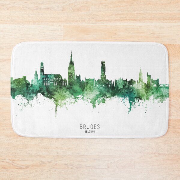 Item preview, Bruges Belgium Skyline designed and sold by ArtPrints.