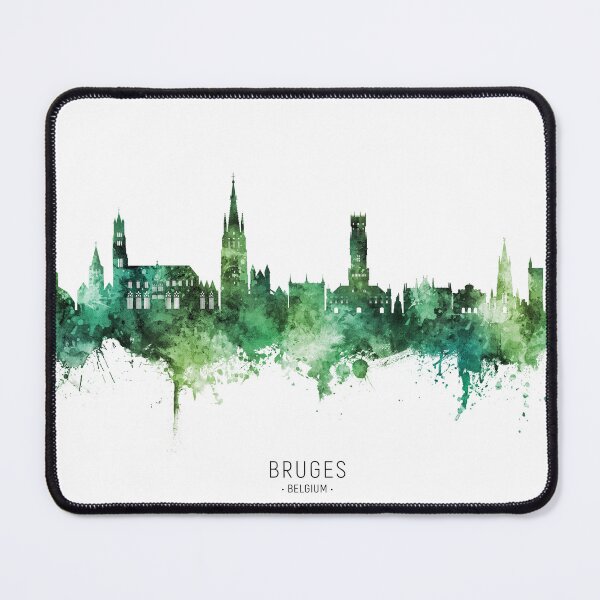 Item preview, Bruges Belgium Skyline designed and sold by ArtPrints.