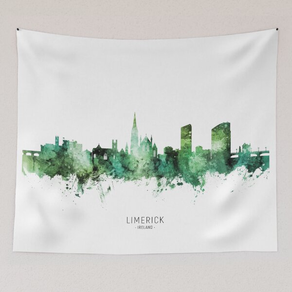 Item preview, Limerick Ireland Skyline designed and sold by ArtPrints.