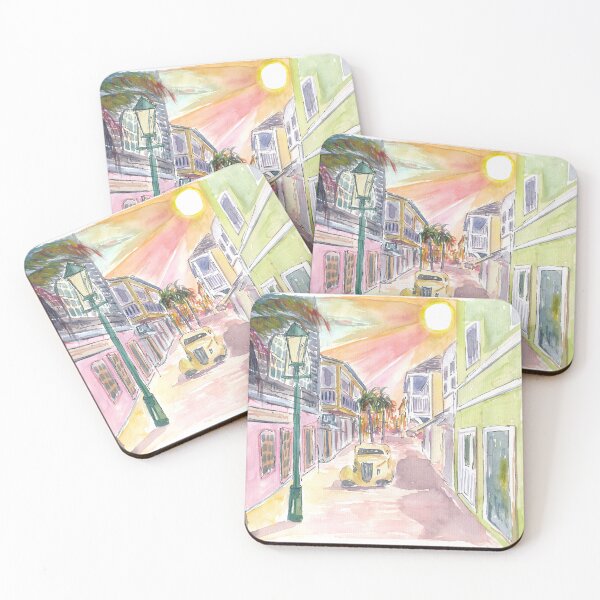 Item preview, Philipsburg St Maarten Dutch Caribbean Colonial Street Excursion Scene designed and sold by artshop77.