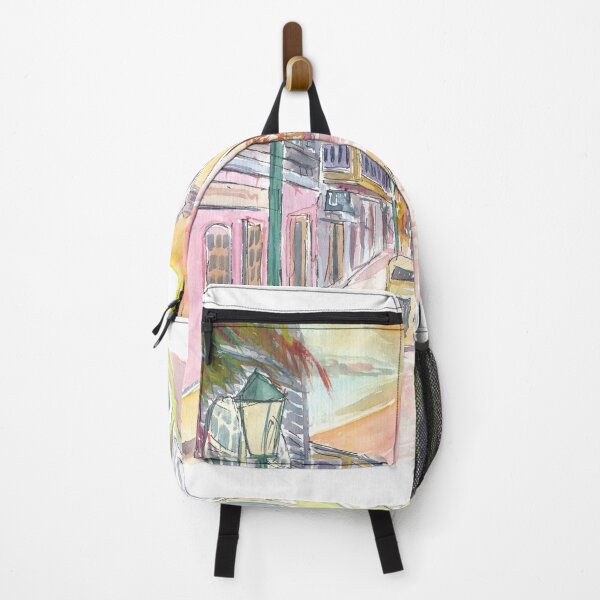 Item preview, Philipsburg St Maarten Dutch Caribbean Colonial Street Excursion Scene designed and sold by artshop77.