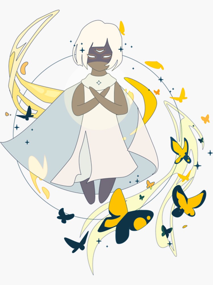 "Yellow butterflies sky COTL children of the light " Sticker for Sale