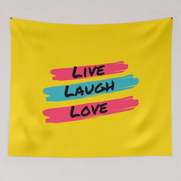 Item preview, Live Laugh Love - Funny Tiktok Meme | Short Motivational Quotes designed and sold by Delandor.