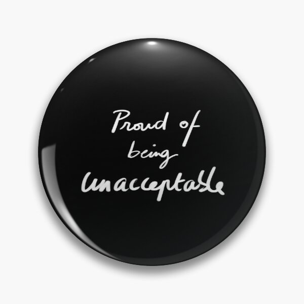 Item preview, Proud of being unacceptable handwritten minimalist font design  designed and sold by InmyOwnwords.