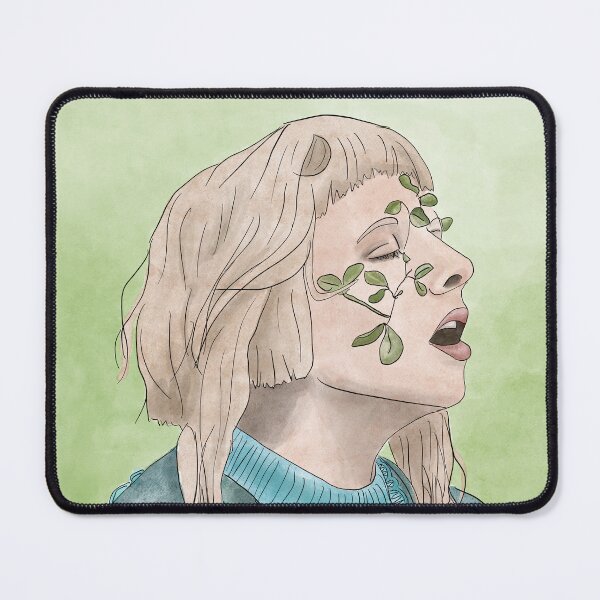 Item preview, Aurora Aksnes Fan Art Watercolor Portrait 'The River' (A Different Kind Of Human) designed and sold by bearly-creative.