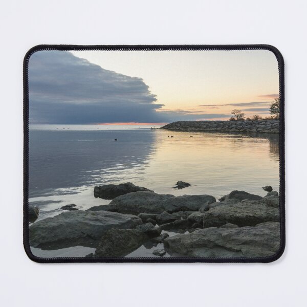 Item preview, Pale Gold and Silver - Serene Lakeside Daybreak Reflected designed and sold by Georgia Mizuleva.