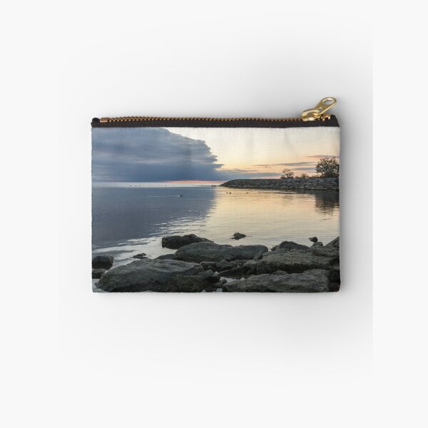 Item preview, Pale Gold and Silver - Serene Lakeside Daybreak Reflected designed and sold by Georgia Mizuleva.