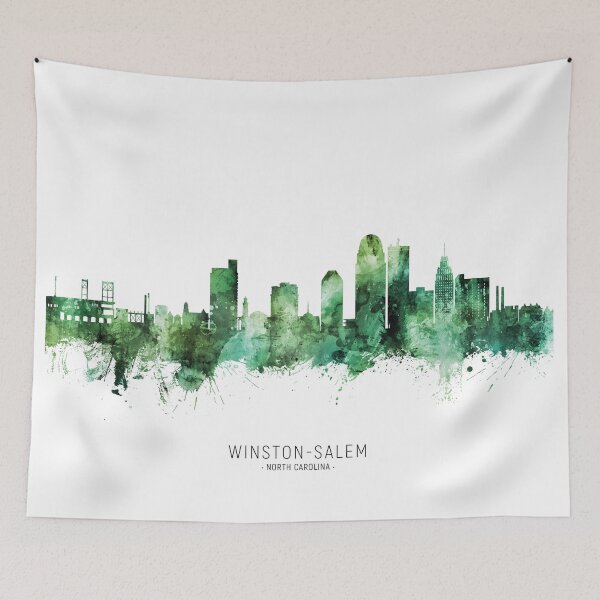 Artikelvorschau, Winston-Salem North Carolina Skyline entworfen und verkauft von ArtPrints.