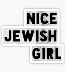 Nice Jewish Girl Granite sticker Sticker