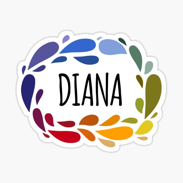Namen-Schlüsselanhänger in Autokennzeichenform Diana 