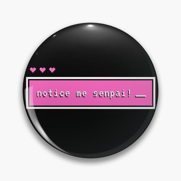Artikelvorschau, Bemerke mich, Senpai! Rosa entworfen und verkauft von quinellie.