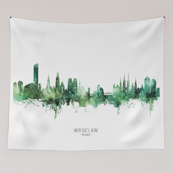 Item preview, Wroclaw Poland Skyline designed and sold by ArtPrints.