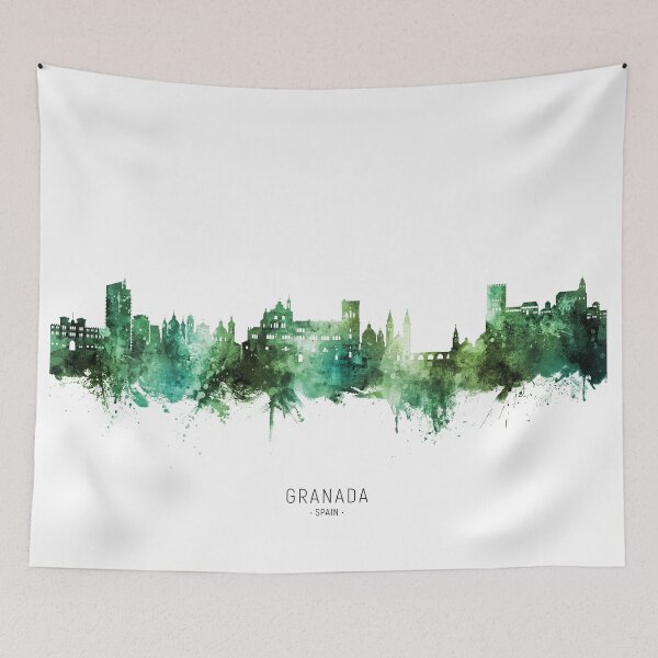 Item preview, Granada Spain Skyline designed and sold by ArtPrints.