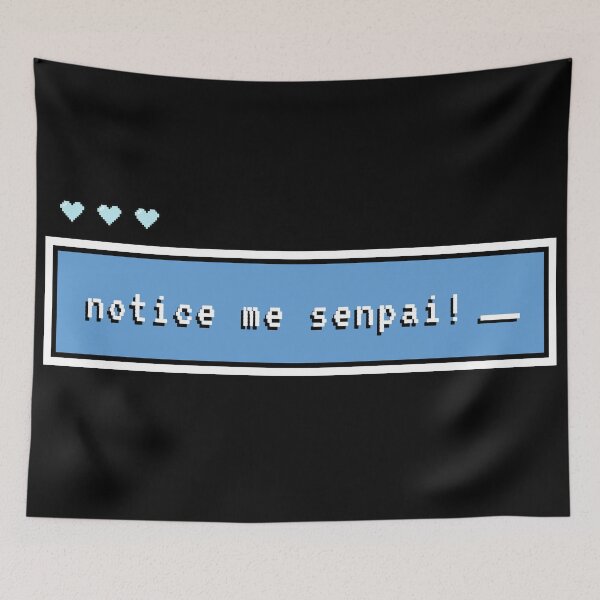 Item preview, Notice Me Senpai! Blue designed and sold by quinellie.