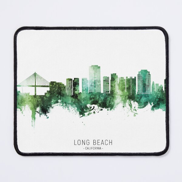 Item preview, Long Beach California Skyline designed and sold by ArtPrints.