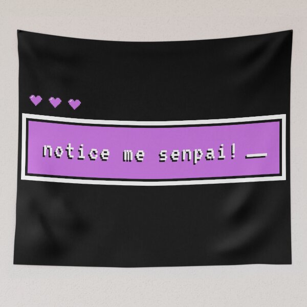 Item preview, Notice Me Senpai! Purple designed and sold by quinellie.