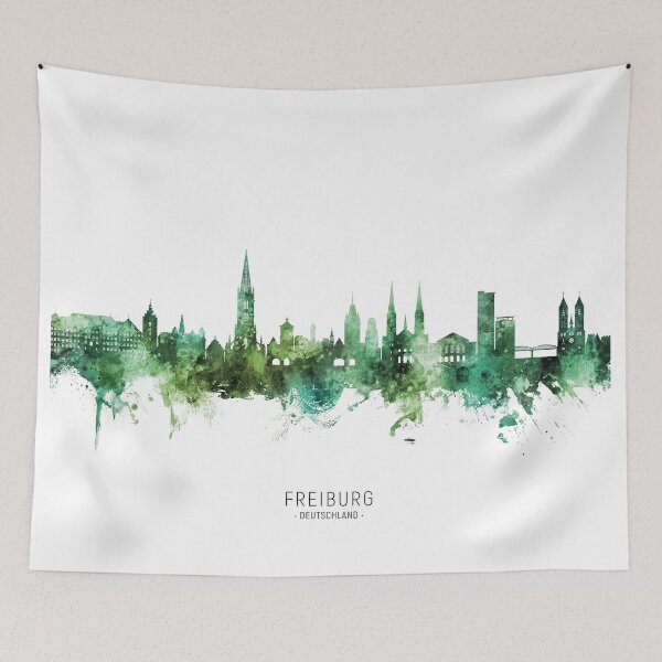 Item preview, Freiburg Germany Skyline designed and sold by ArtPrints.