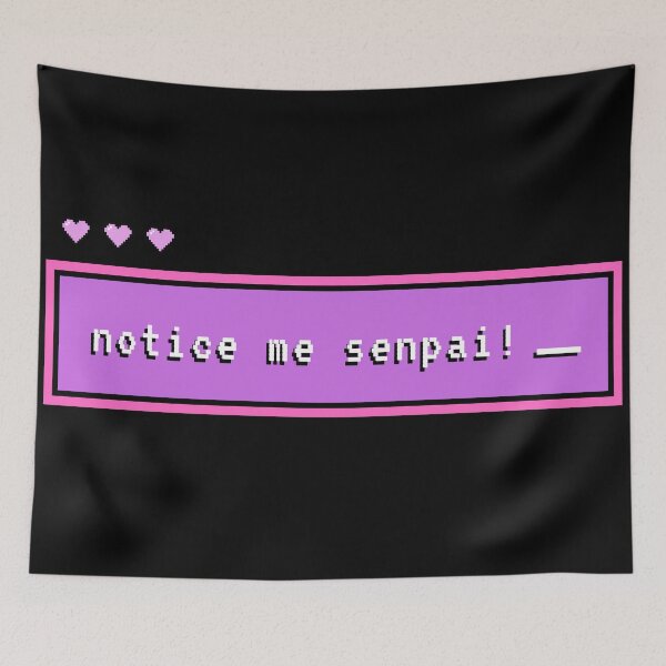 Item preview, Notice Me Senpai! Purple and Pink designed and sold by quinellie.