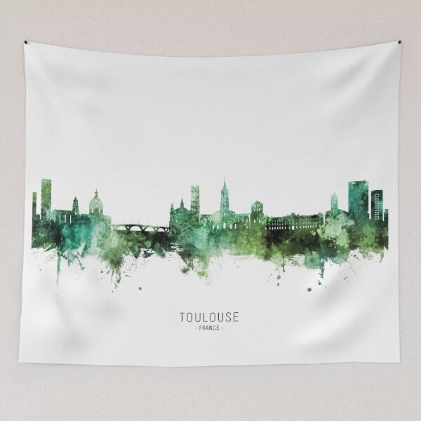 Item preview, Toulouse France Skyline designed and sold by ArtPrints.