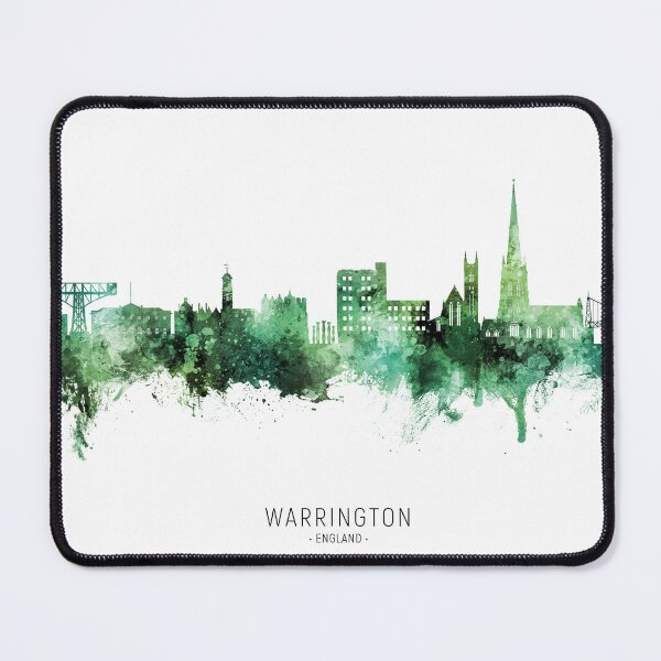 Item preview, Warrington England Skyline designed and sold by ArtPrints.
