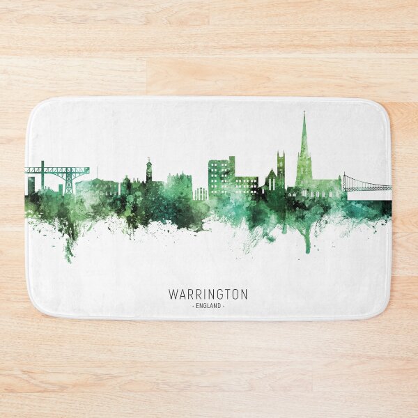 Item preview, Warrington England Skyline designed and sold by ArtPrints.
