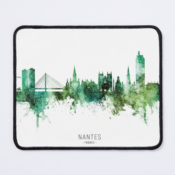 Item preview, Nantes France Skyline designed and sold by ArtPrints.