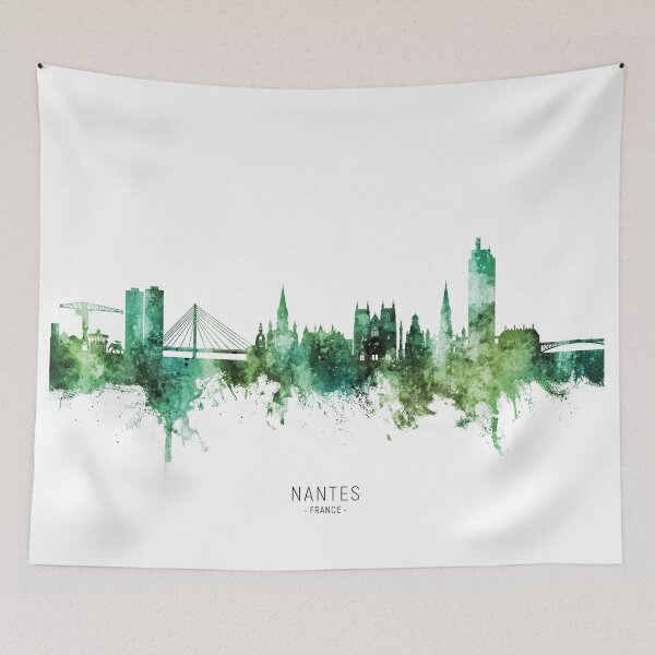 Item preview, Nantes France Skyline designed and sold by ArtPrints.