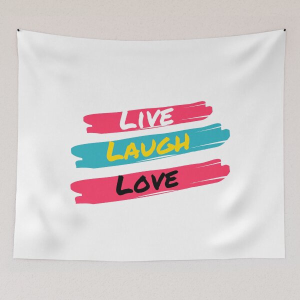 Item preview, Live Laugh Love - Funny Tiktok Meme | Short Motivational Sayings designed and sold by Delandor.