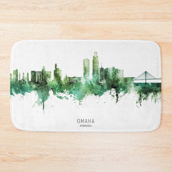 Item preview, Omaha Nebraska Skyline designed and sold by ArtPrints.