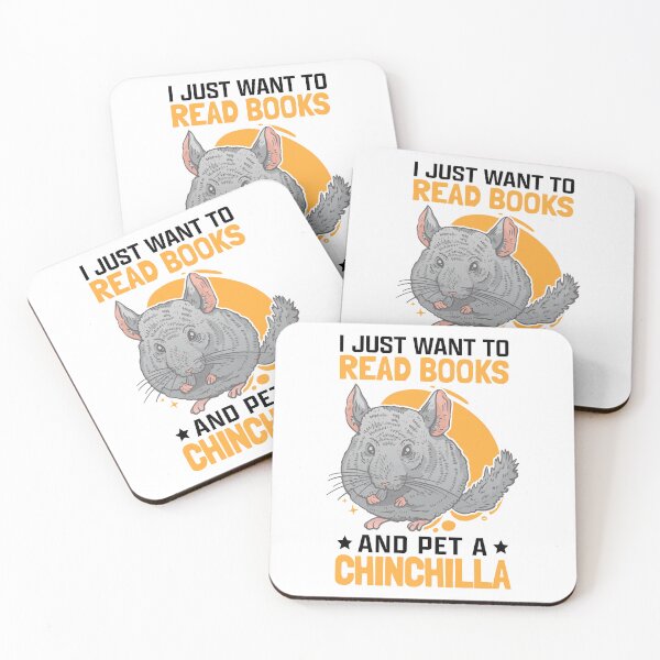 Item preview, Chinchillas and books Dust bunny chinchilla designed and sold by madgrfx.