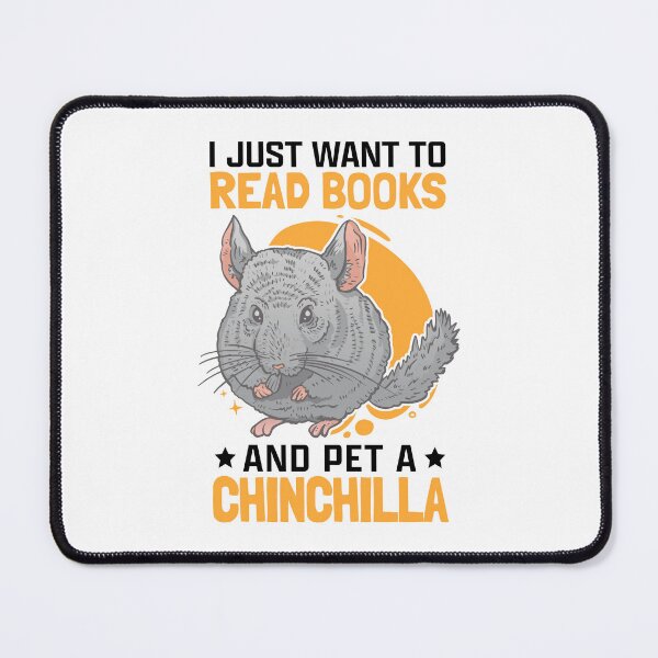 Item preview, Chinchillas and books Dust bunny chinchilla designed and sold by madgrfx.