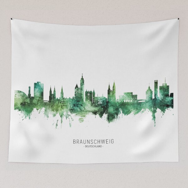 Item preview, Braunschweig Germany Skyline designed and sold by ArtPrints.