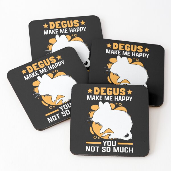 Item preview, Degus Make Happy Chilean Rodent Degu designed and sold by madgrfx.