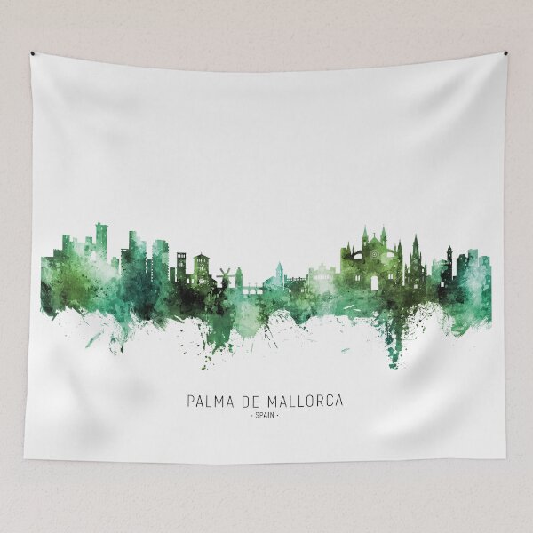 Item preview, Palma de Mallorca Spain Skyline designed and sold by ArtPrints.