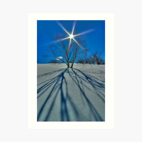 Mount Cobbler Plateau in winter Art Print