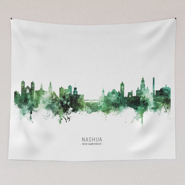 Item preview, Nashua New Hampshire Skyline designed and sold by ArtPrints.