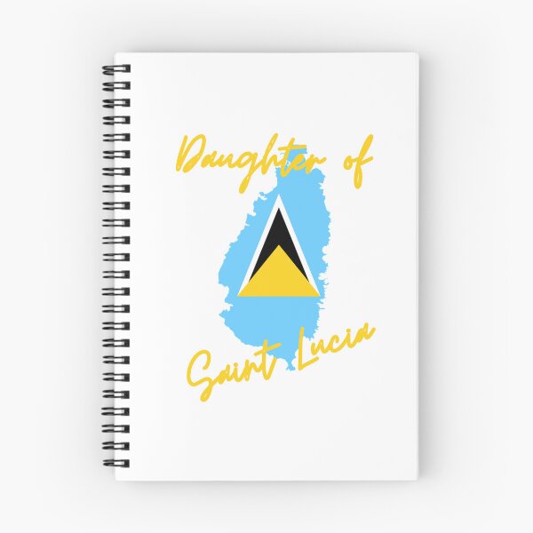 Item preview, Daughter of Saint Lucia Map Flag designed and sold by NovawayDirect.