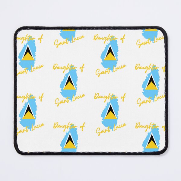 Item preview, Daughter of Saint Lucia Map Flag designed and sold by NovawayDirect.
