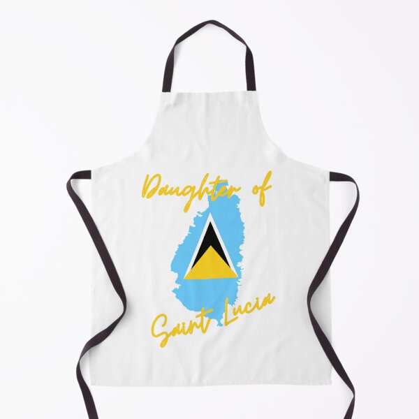 Item preview, Daughter of Saint Lucia Map Flag designed and sold by NovawayDirect.