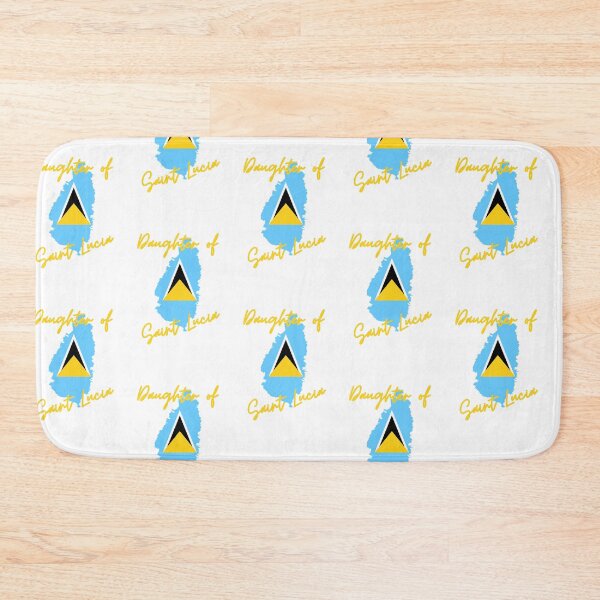 Item preview, Daughter of Saint Lucia Map Flag designed and sold by NovawayDirect.