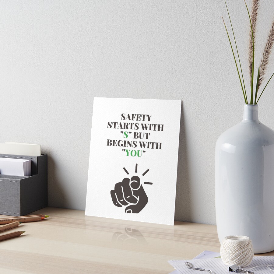 "Safety Starts with S but Begins with You Workplace Safety and Health