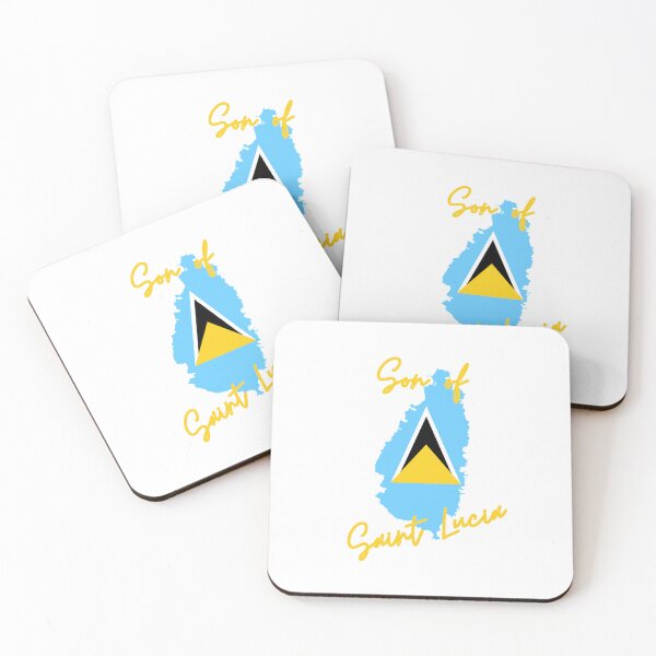 Item preview, Son of Saint Lucia Map Flag designed and sold by NovawayDirect.