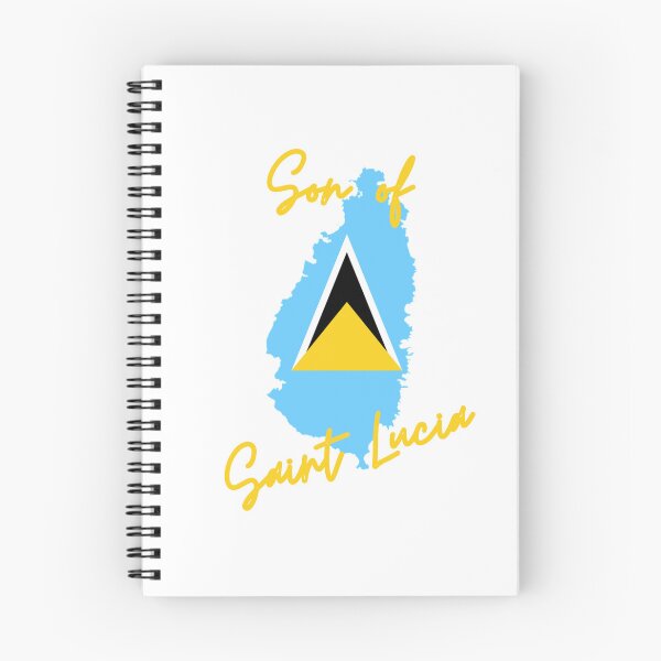 Item preview, Son of Saint Lucia Map Flag designed and sold by NovawayDirect.