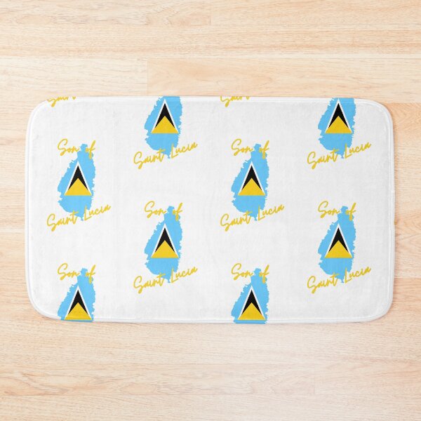 Item preview, Son of Saint Lucia Map Flag designed and sold by NovawayDirect.