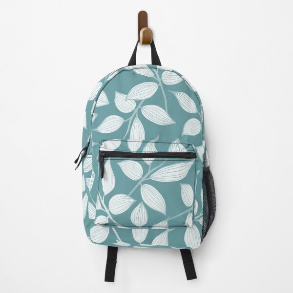 Item preview, Floral Leaves in Teal Green designed and sold by meggydesigns.