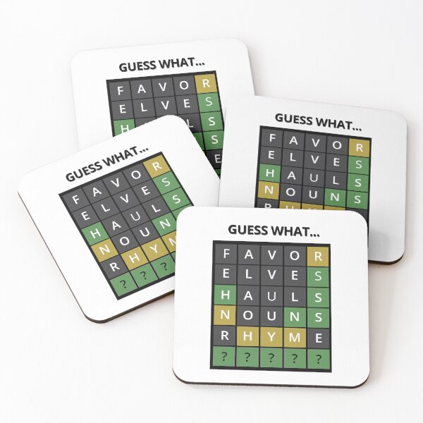 Item preview, Guess What Word - Wordle designed and sold by Tatzki-Design.