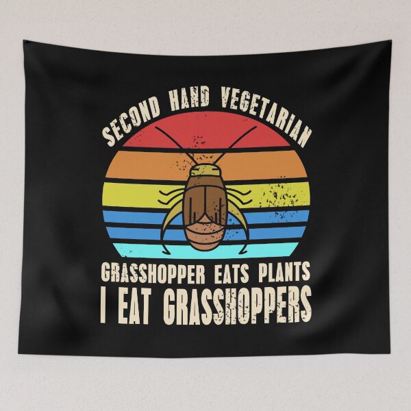 Item preview, Second hand Vegetarian I eat Grashoppers designed and sold by NeXore.