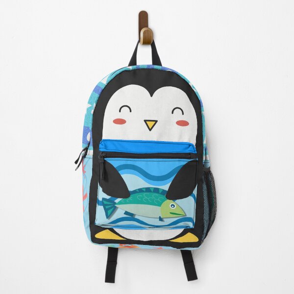 Item preview, Colorful Cute Antarctica Penguin Fishing at Deep Blue Sea Featuring Underwater World designed and sold by Cawaiico.