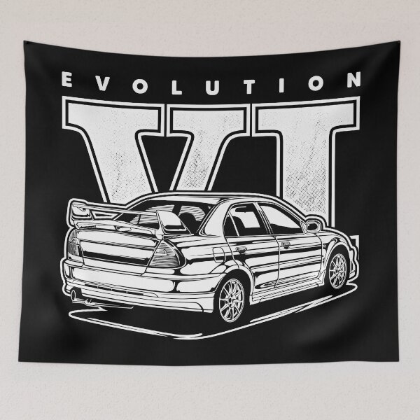Item preview, Lancer Evolution VI White Print designed and sold by idrdesign.