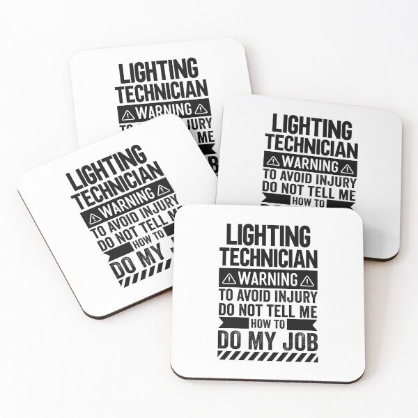 Item preview, Lighting Technician Warning designed and sold by wittyshop.